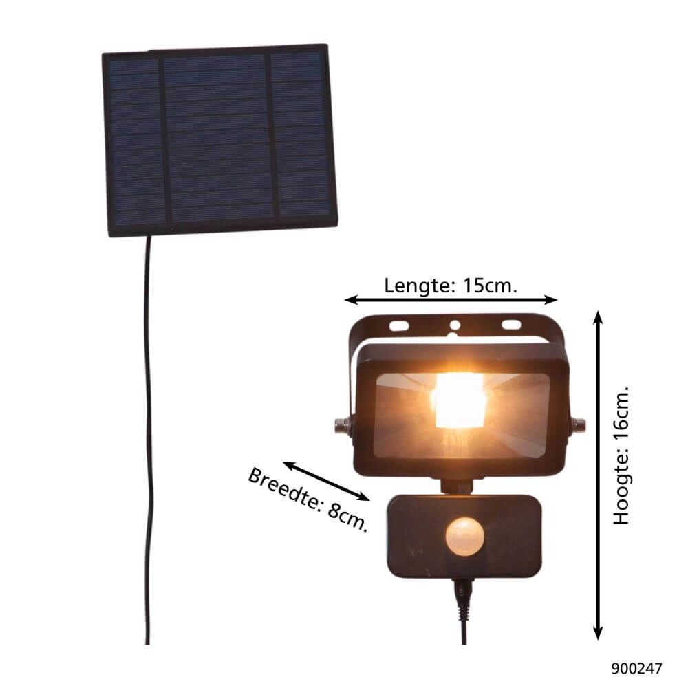 Solar bouwlamp Villagrappa met sensor Eglo 9008606230044