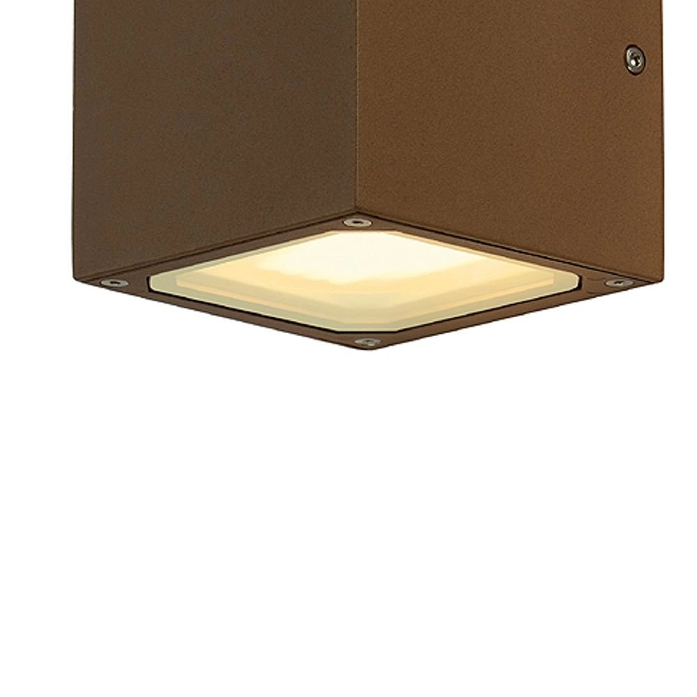 Muurlamp Sitra Cube Up - Down GX53 bruin SLV 4024163112543