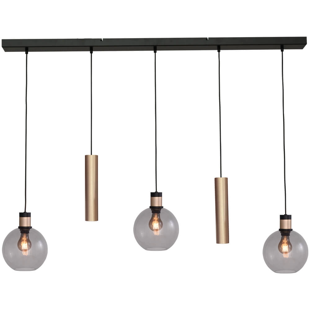 Hanglamp Lazise 2 3x Ø 20cm en 2x GU10 goud Hanglamp Lazise 2 3x Ø 20cm en 2x GU10 goud