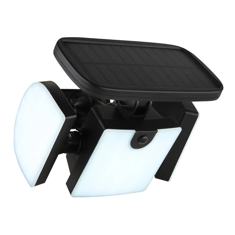 Zwarte wandlamp Torqen solar Globo 9007371459063