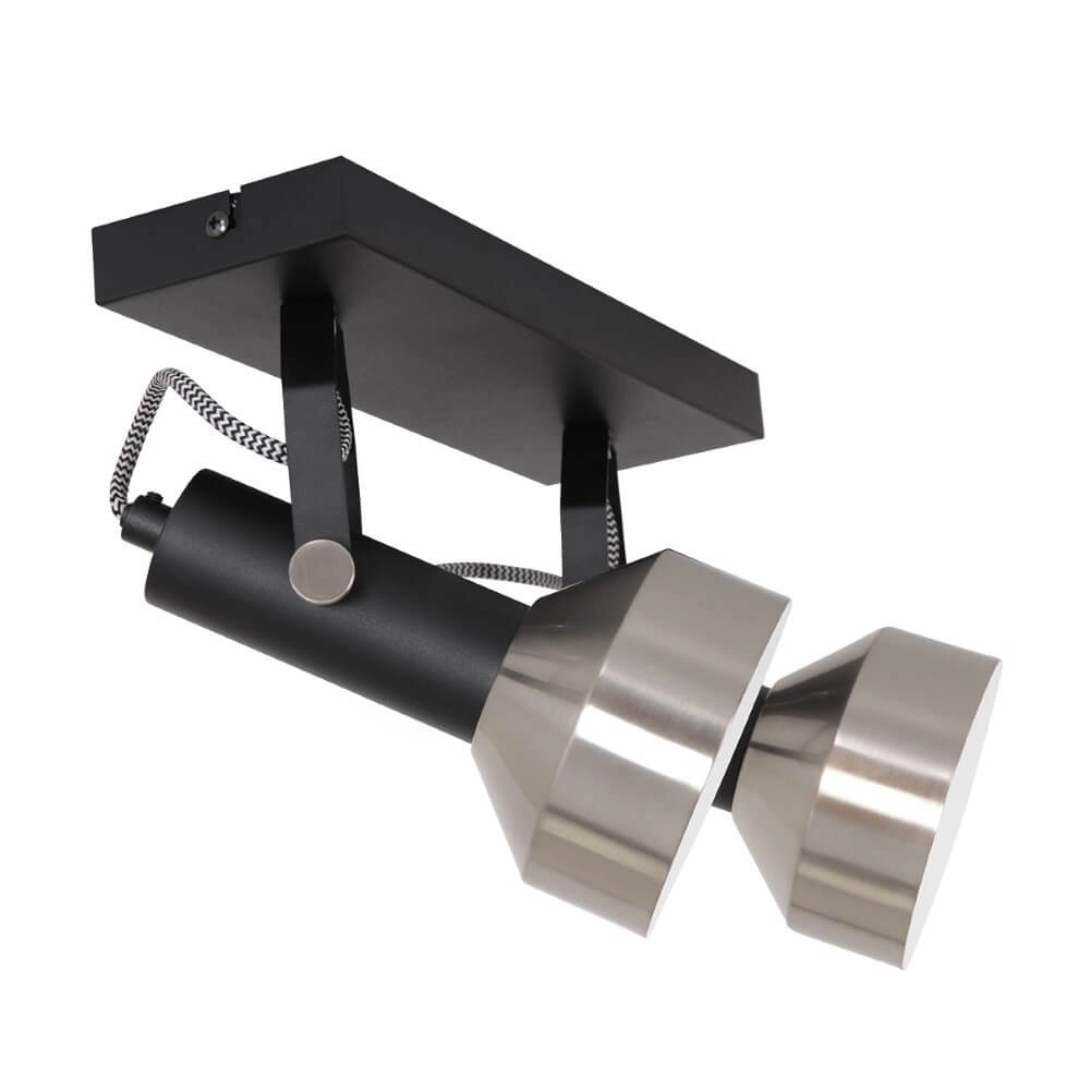 Dubbele plafondlamp Acier