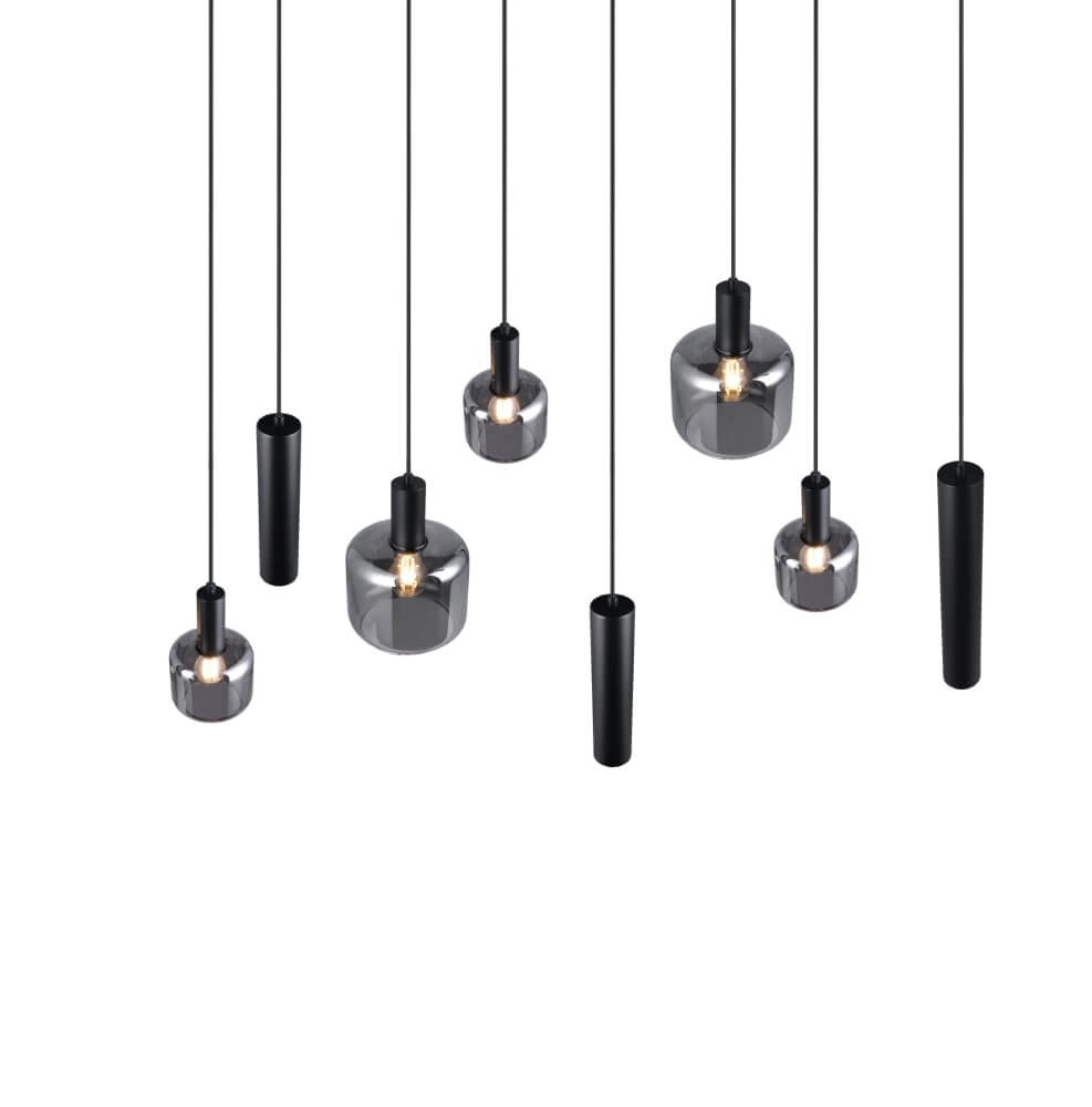 Eettafel hanglamp Mataro met pendels Trio 4017807612929