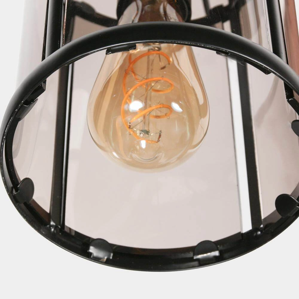 Klassieke plafondlamp Pimpernel zwart Steinhauer 8712746174212