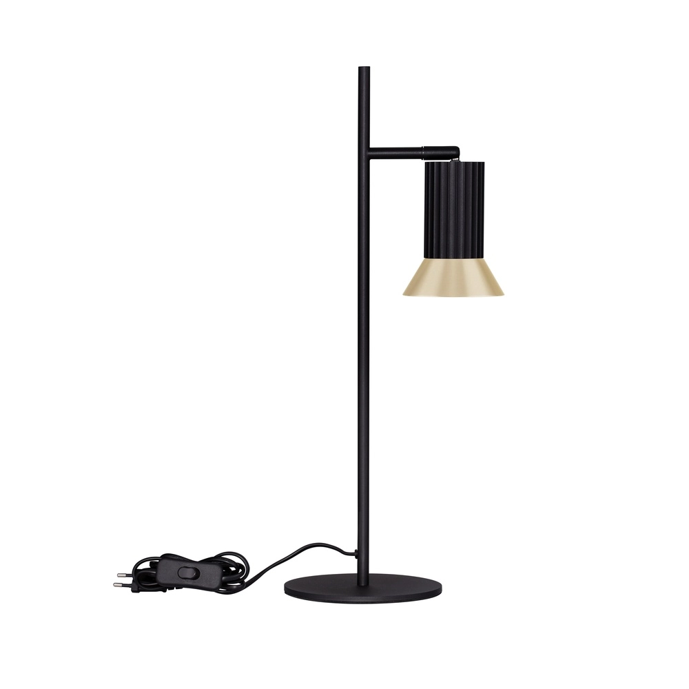Design tafellamp Luvia zwart met goud Lyora 5212017475596