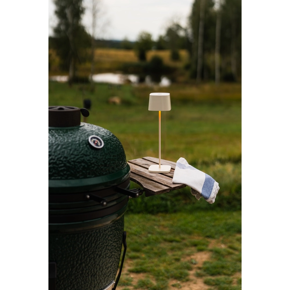 Tafellamp Capri zand bruin glans oplaadbaar KonstSmide 7318300030379