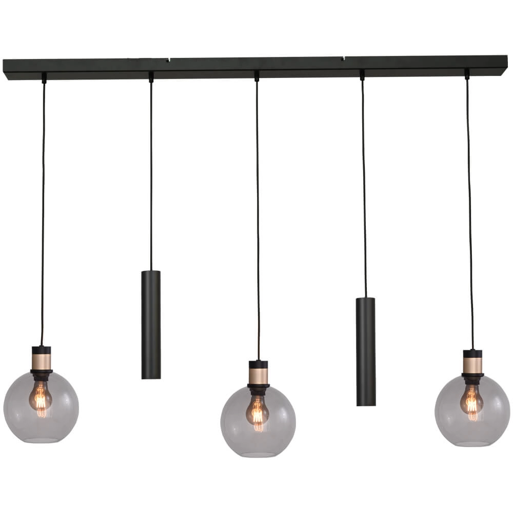 Hanglamp Lazise 2 3x Ø 20cm en 2x GU10 zwart Hanglamp Lazise 2 3x Ø 20cm en 2x GU10 zwart