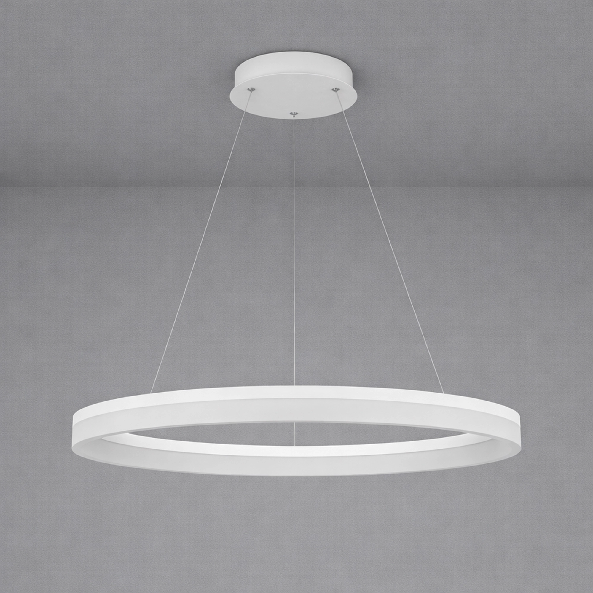 Strakke hanglamp Ara Ø 100cm wit Lyora 5053423307213