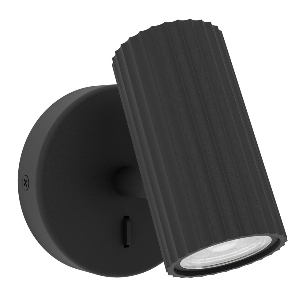 Opbouwspot Portillo enkel zwart