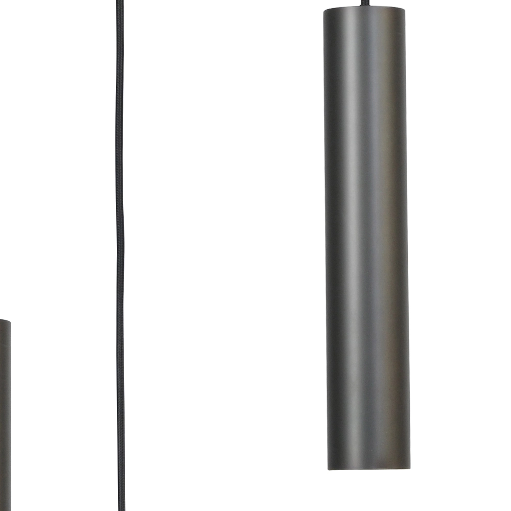 Zwarte hanglamp Run 3-lichts cilinders Masterlight 8718121206646