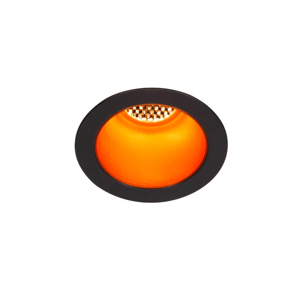 Led inbouwspot Horn zwart met goud - verdiept - 3000K SLV 4024163228190