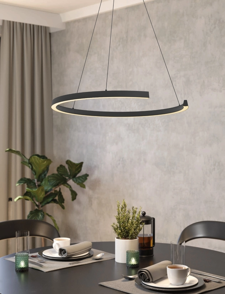 Hanglamp Labonete zwart hoogte verstelbaar Stars of Light 9008606359561