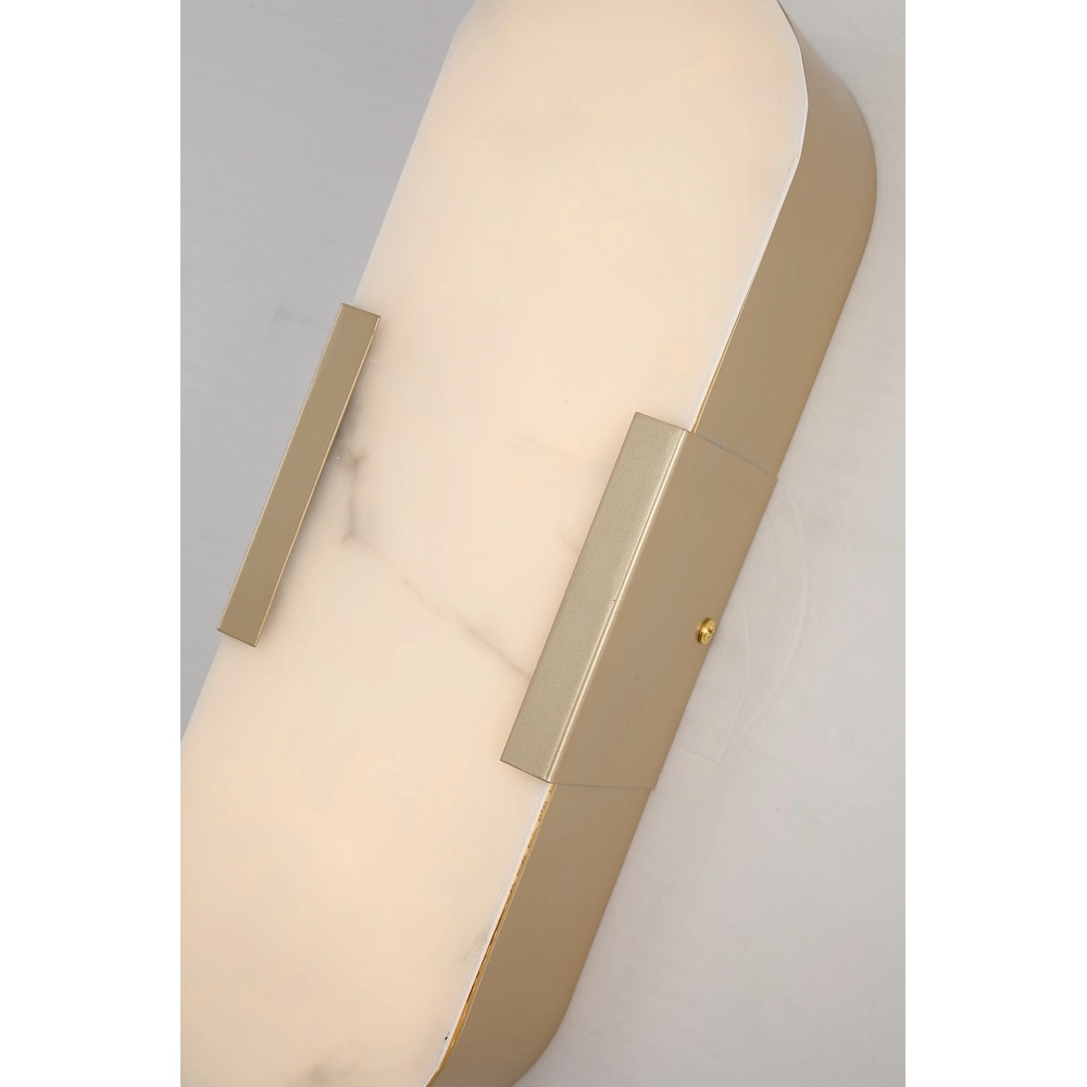 Wandlamp Opaline goud 35cm Searchlight 5053423300733