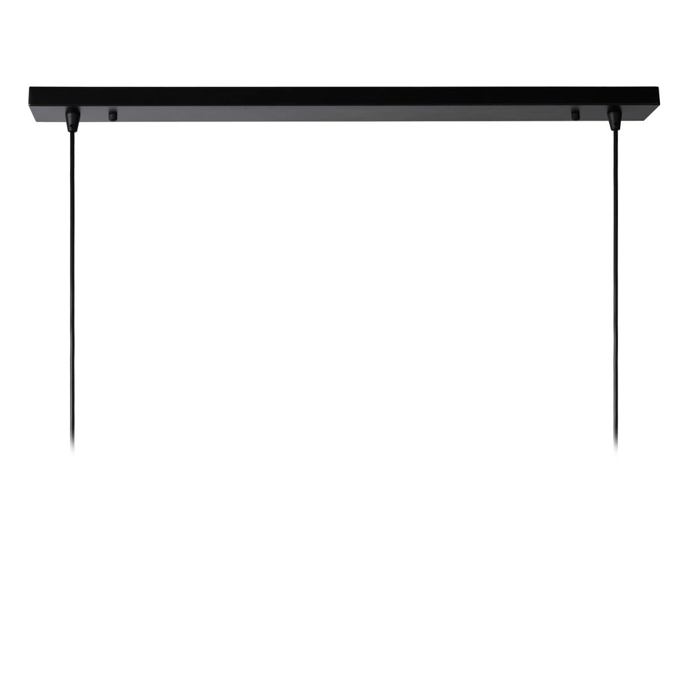 2-lichts hanglamp Dikra industrieel zwart Lucide 5411212761019
