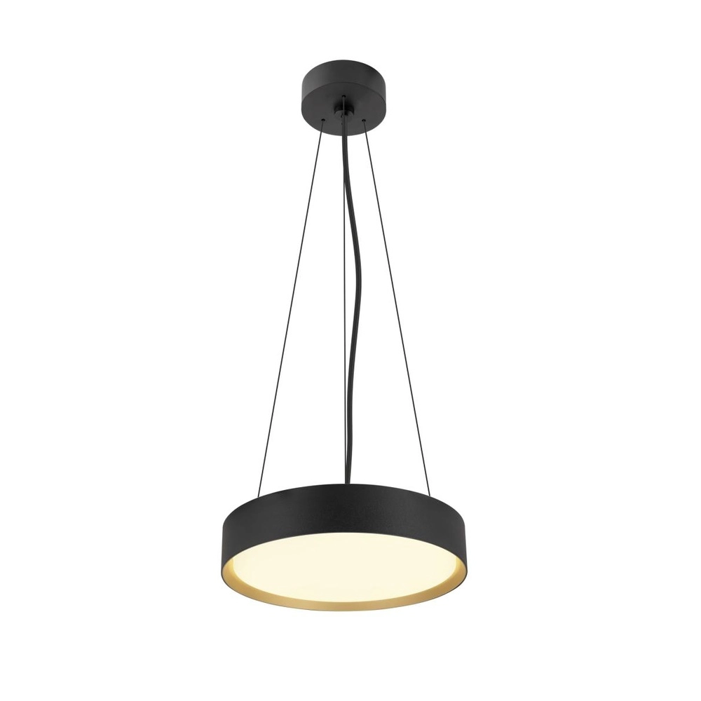Plafondlamp Decona Ø 30cm zwart met goud - 3000K/4000K SLV 4024163302968