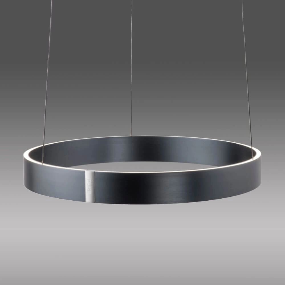Ronde hanglamp Pure E-Clipse grijs Ø 50cm Paul Neuhaus 4012248372319