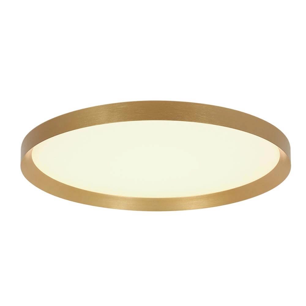 Strakke plafondlamp Flady goud Ø 50cm Strakke plafondlamp Flady goud Ø 50cm
