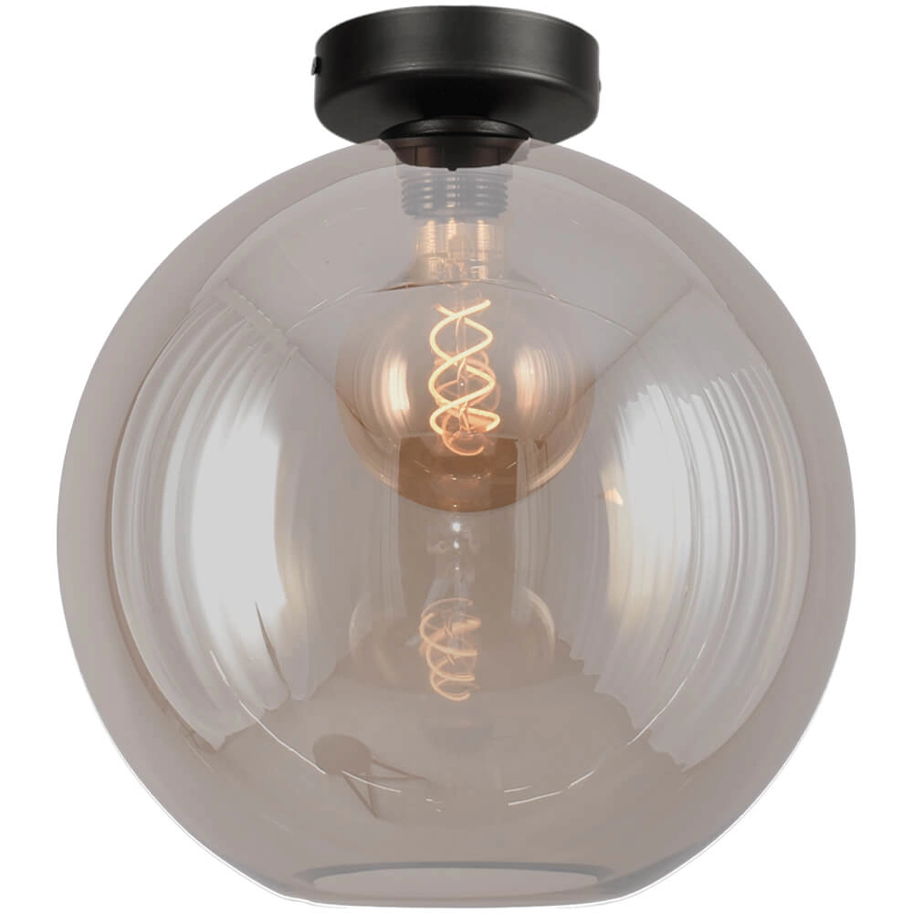 Plafondlamp Bella 2 met Ø 30cm goud glas