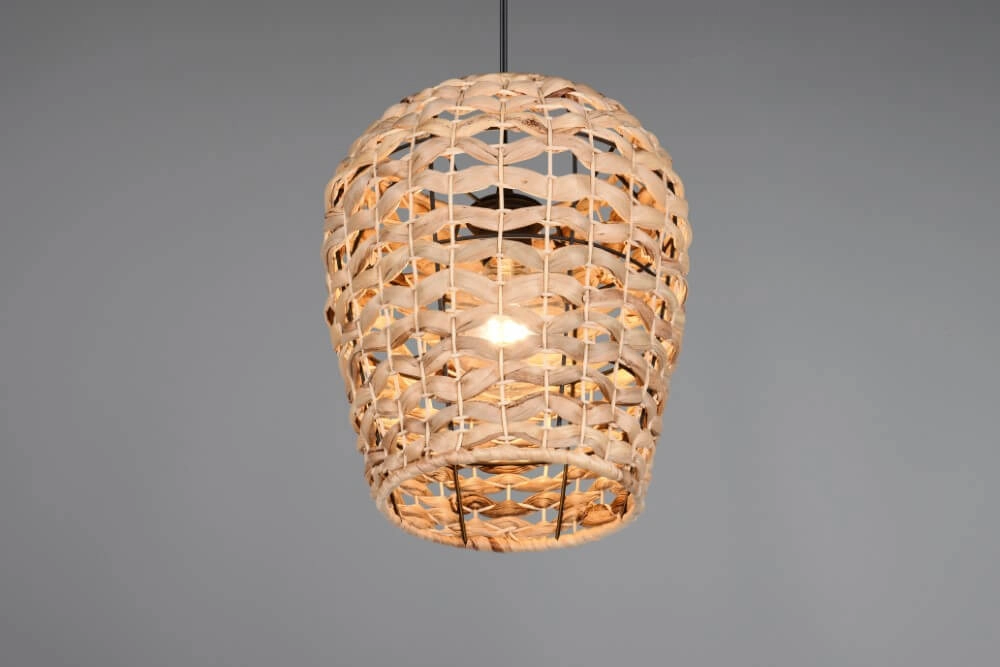 Landelijke hanglamp Jean Ø 29cm rotan Trio 4017807637670