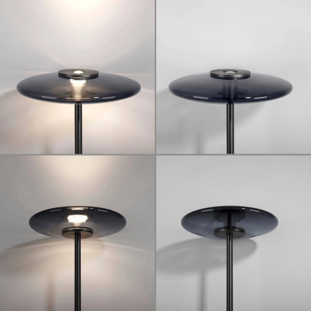Design vloerlamp Pure Vitrum grijs Paul Neuhaus 4012248382721