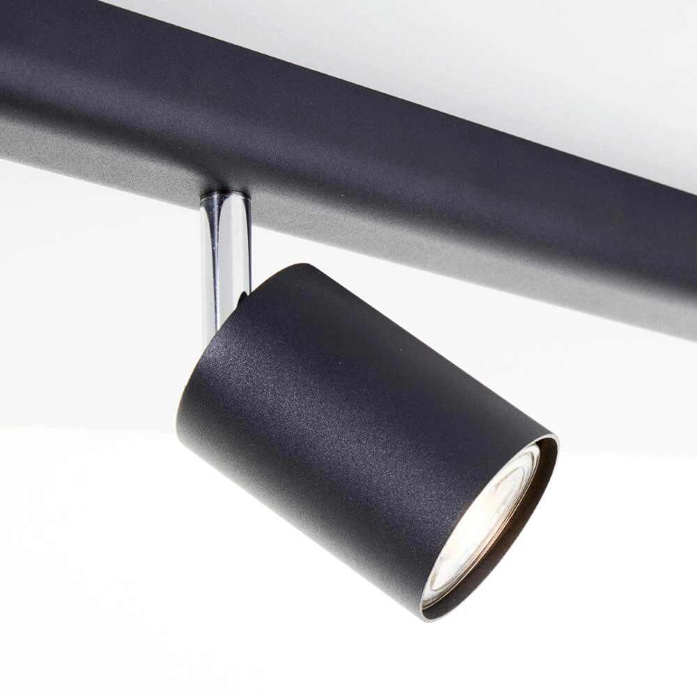 6-lichts plafondlamp Different design zwart Brilliant 4004353435294