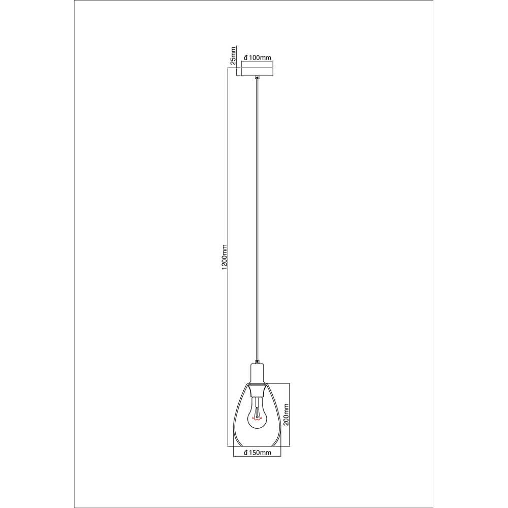 Hanglamp Fanni enkel Ø 15cm Globo 9007371430611