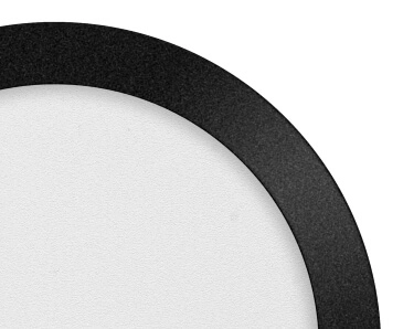 Led plafonnière Anne 15w - 2700K - Ø26cm zwart ETH 8720195301615