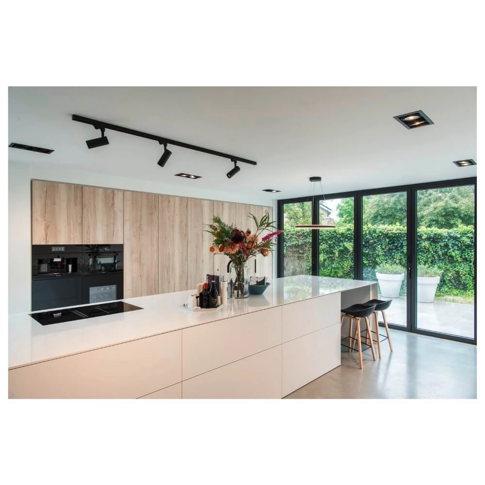 Vierkante led inbouwspot Kadux Double 2x Led - zwart - 3000K SLV 4024163279109