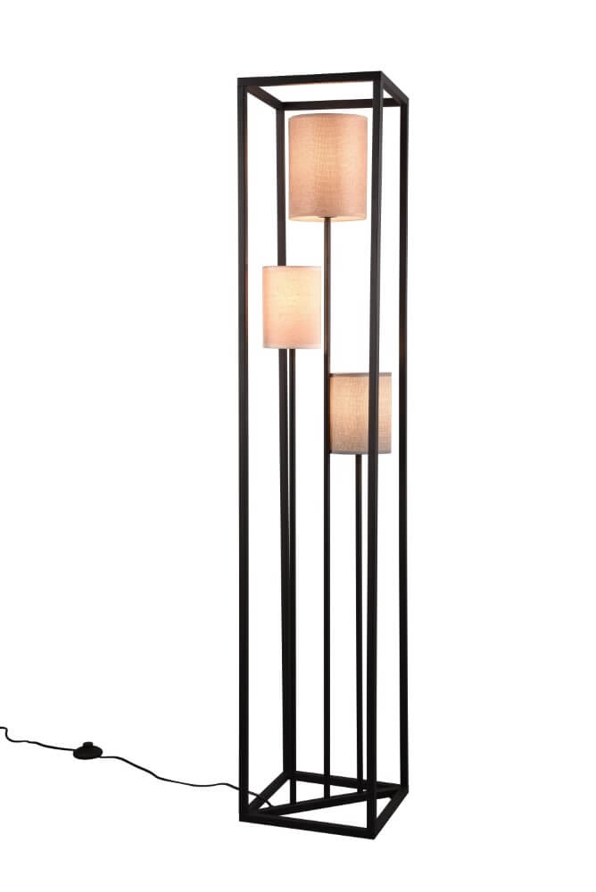 Staande lamp Ross zwart Trio 4017807567786