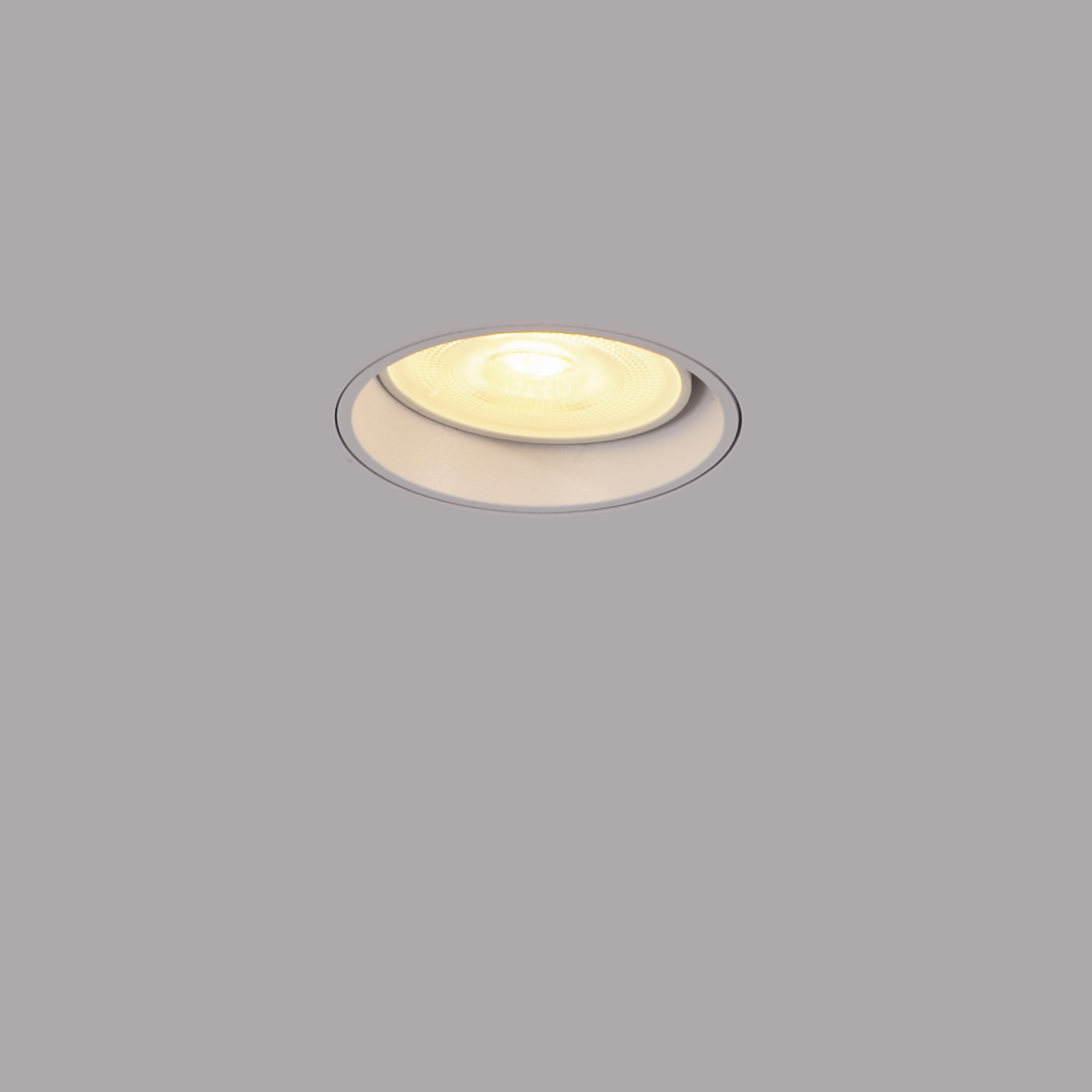 Inbouw stucspot Mini wit zonder randje