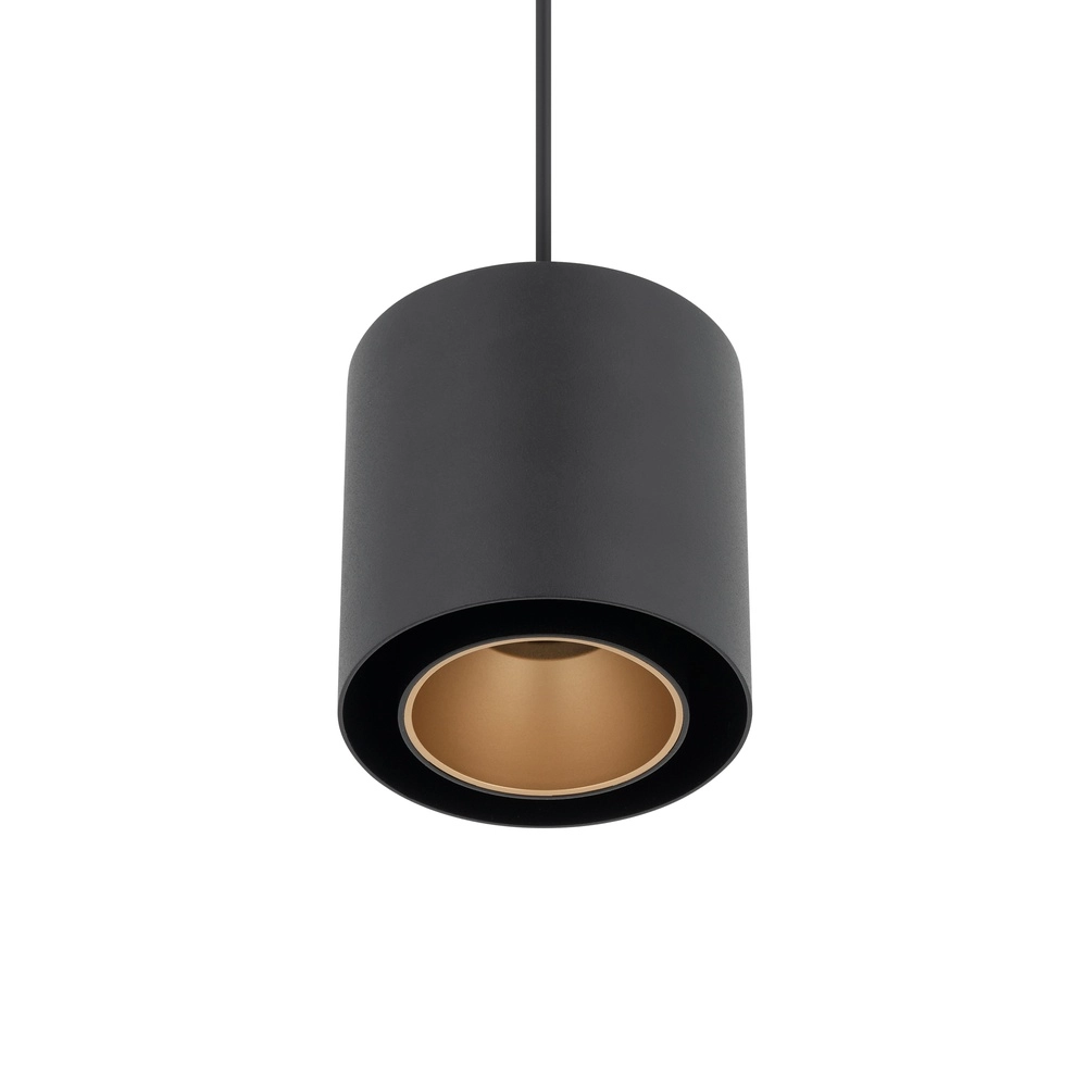 Moderne hanglamp Point Duo zwart met goud Ø 13cm Lyora 5903139115117