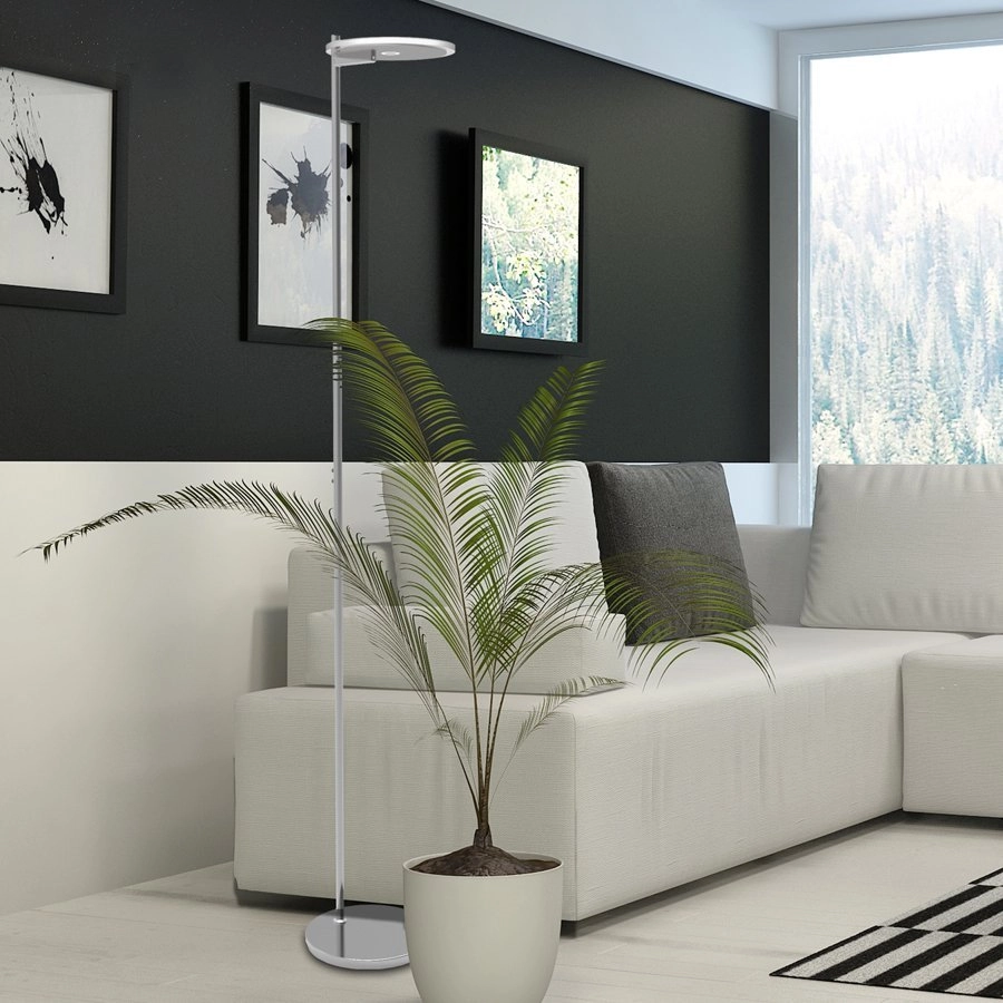 Led vloerlamp Turound 40w - 2200-4000K - 187cm RVS helder glas Steinhauer 8712746134872