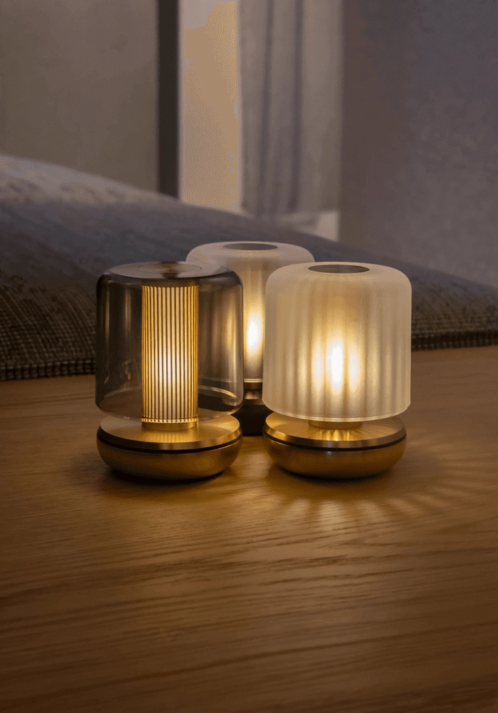 Oplaadbare tafellamp Firefly bronze frosted Humble 6097522834804