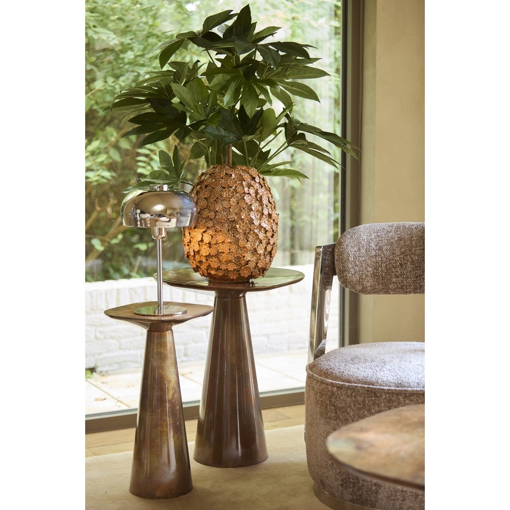 Tafellamp Surin Ø 22cm - glans nikkel Light & Living 8717807743413