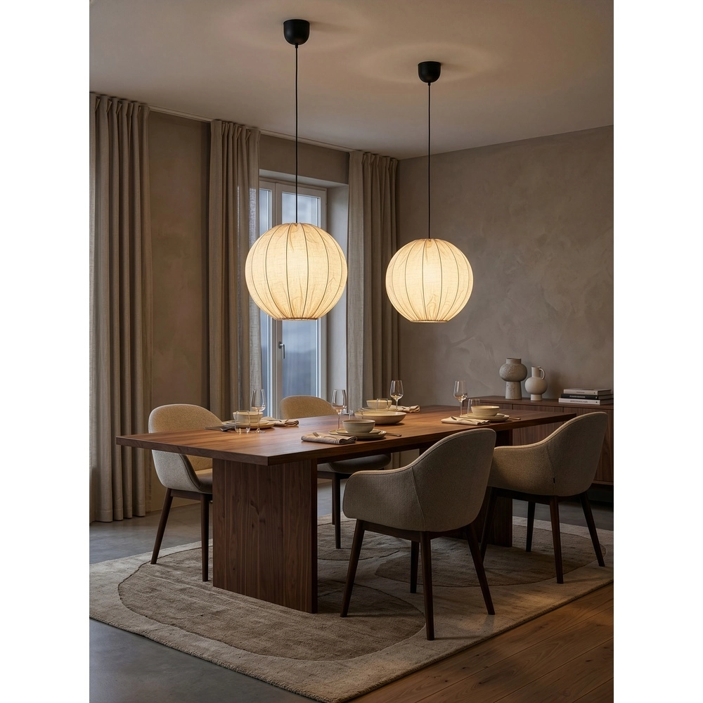 Japandi hanglamp Rovum Ø 50cm Trio 4017807703146