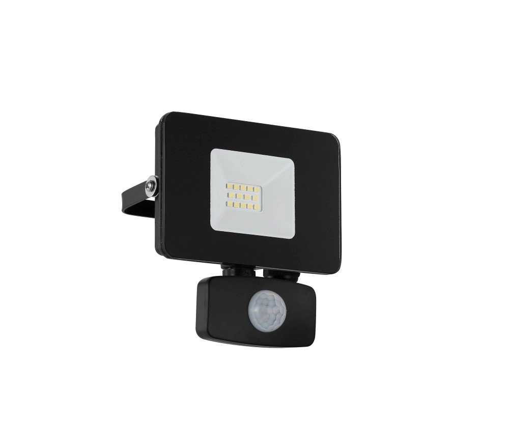 Ledspot Faedo 3 - 10w met bewegingssensor zwart