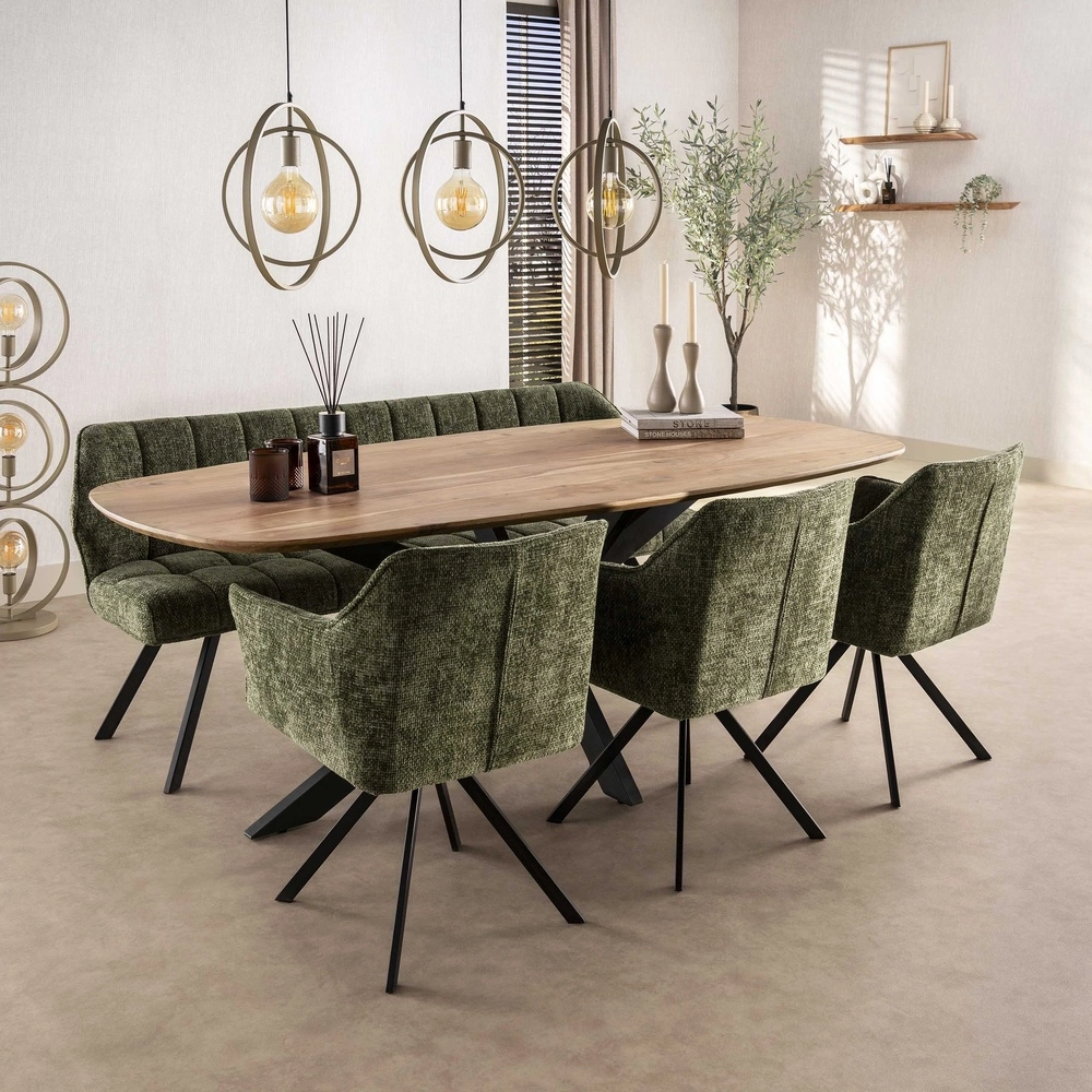 Eettafel hanglamp Turn 3L - Ø 40cm - zand Lyora 8716803513150