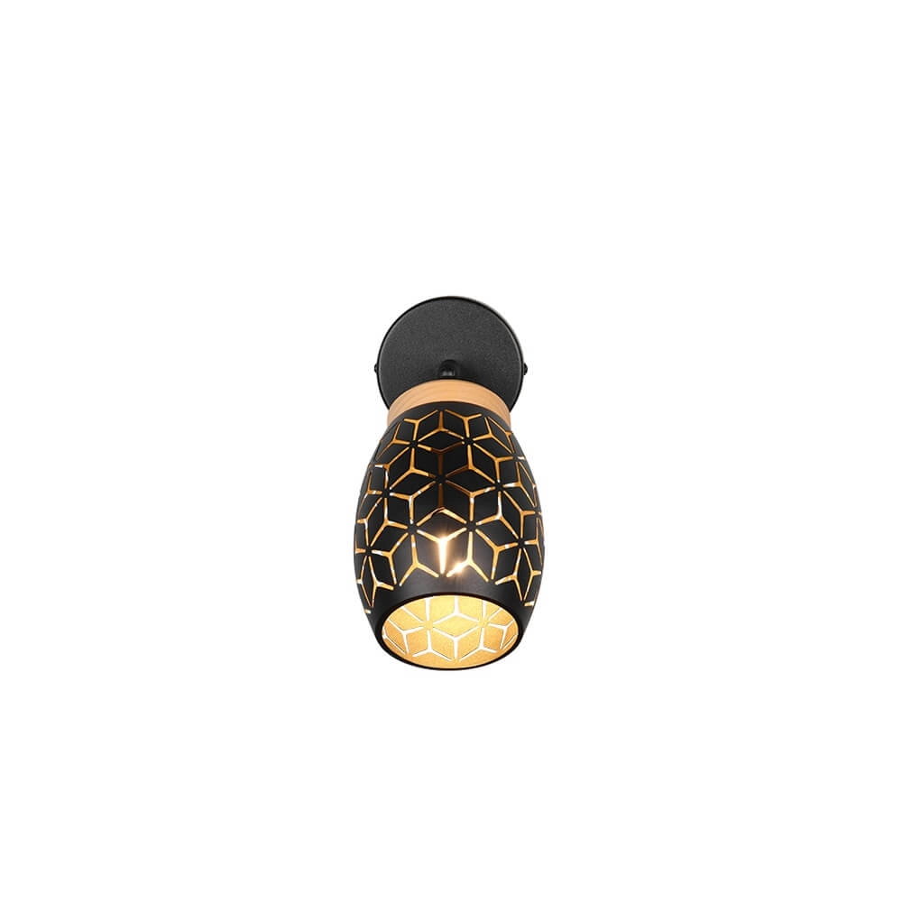 Opbouwspot Bidar zwart Trio 4017807640649