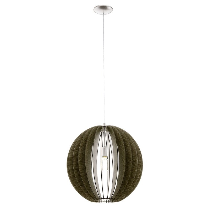 Landelijke hanglamp Cossano 50cm donkerbruin Eglo 9002759946364