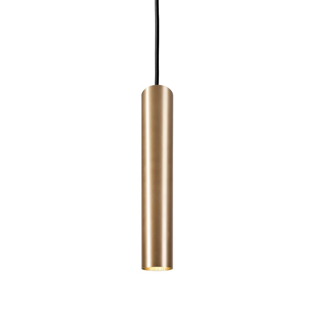 Strakke hanglamp Eye zwart/goud Strakke hanglamp Eye zwart/goud