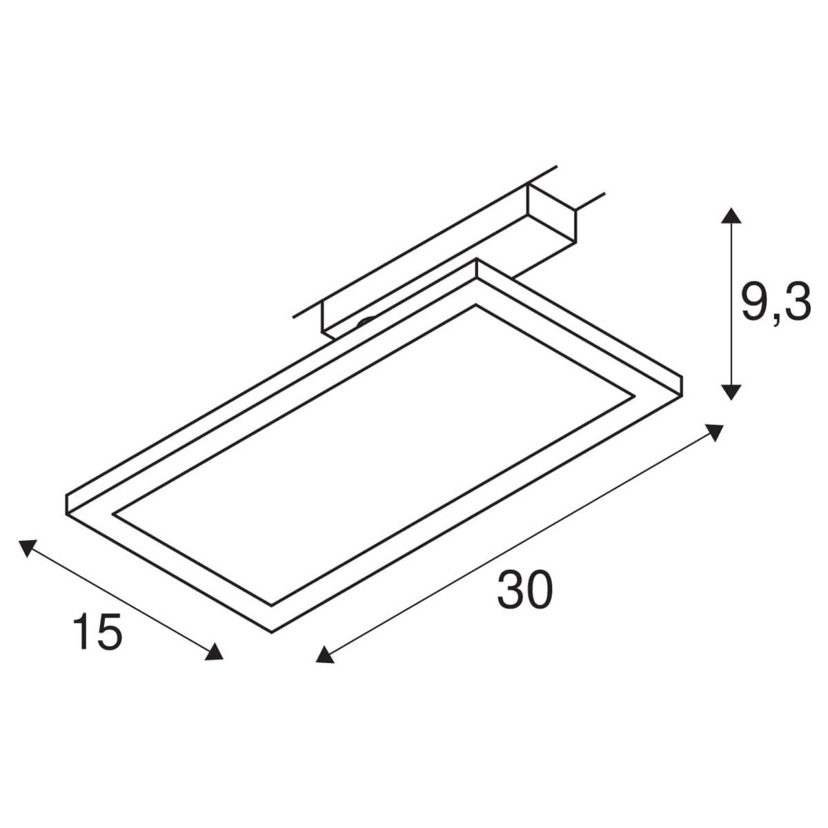 1-fase led paneel Panel Track vierkant wit SLV 4024163250849