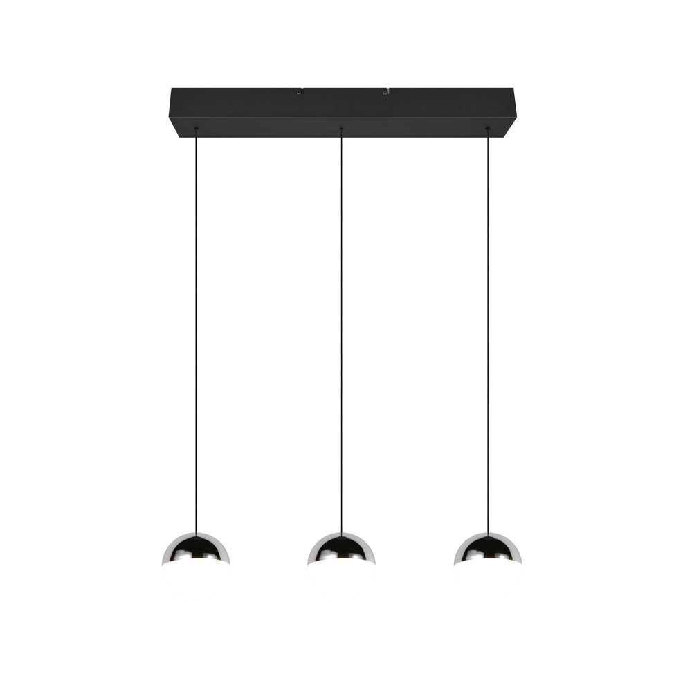 3-lichts hanglamp Senta chroom Trio 4017807685831