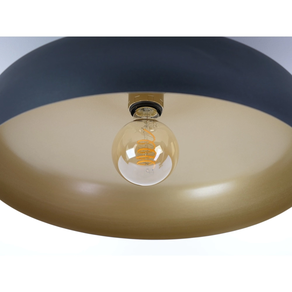 Zwarte plafondlamp Mogano Ø 40cm - 1x E27 Eglo 9002759318499