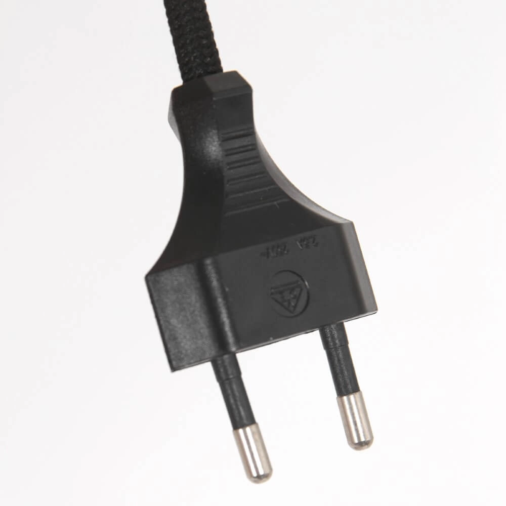 Landelijke schemerlamp Stanger zwart met taupe Steinhauer 8712746152067