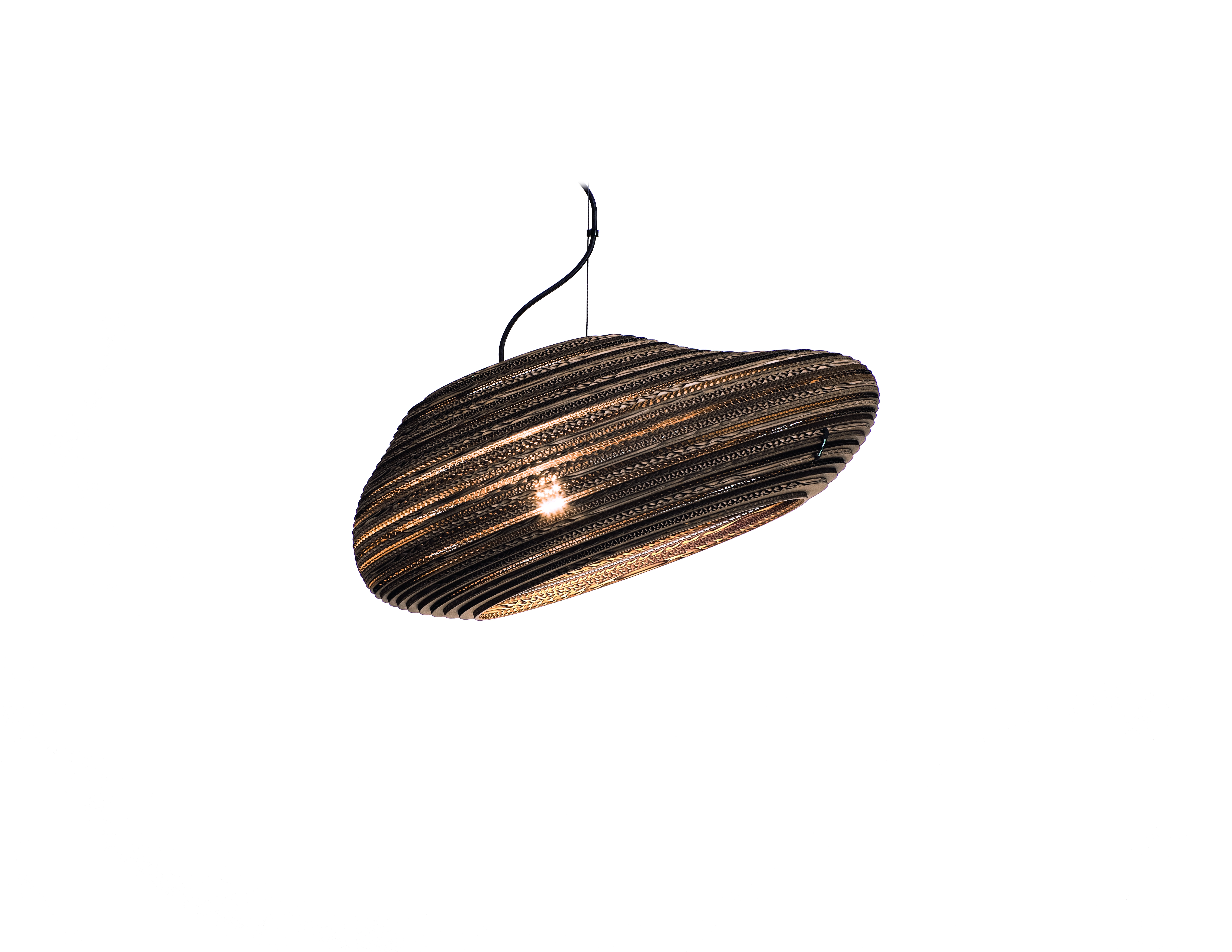 Oval 640 kartonnen hanglamp Ø 64cm