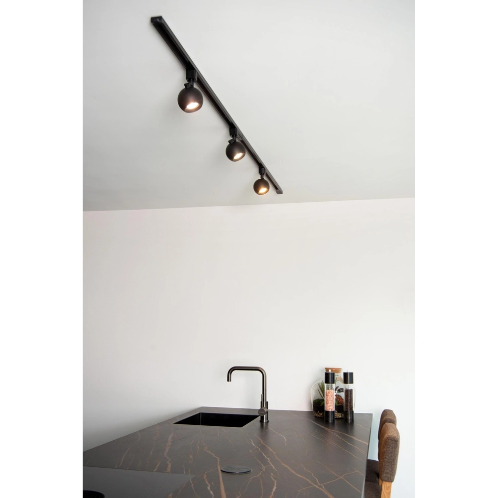 Railspot Track Favori 1-fase zwart Lucide 5411212093349