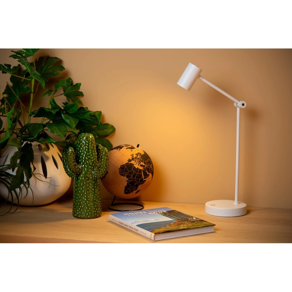Oplaadbare bureaulamp Tipik wit Lucide 5411212361332