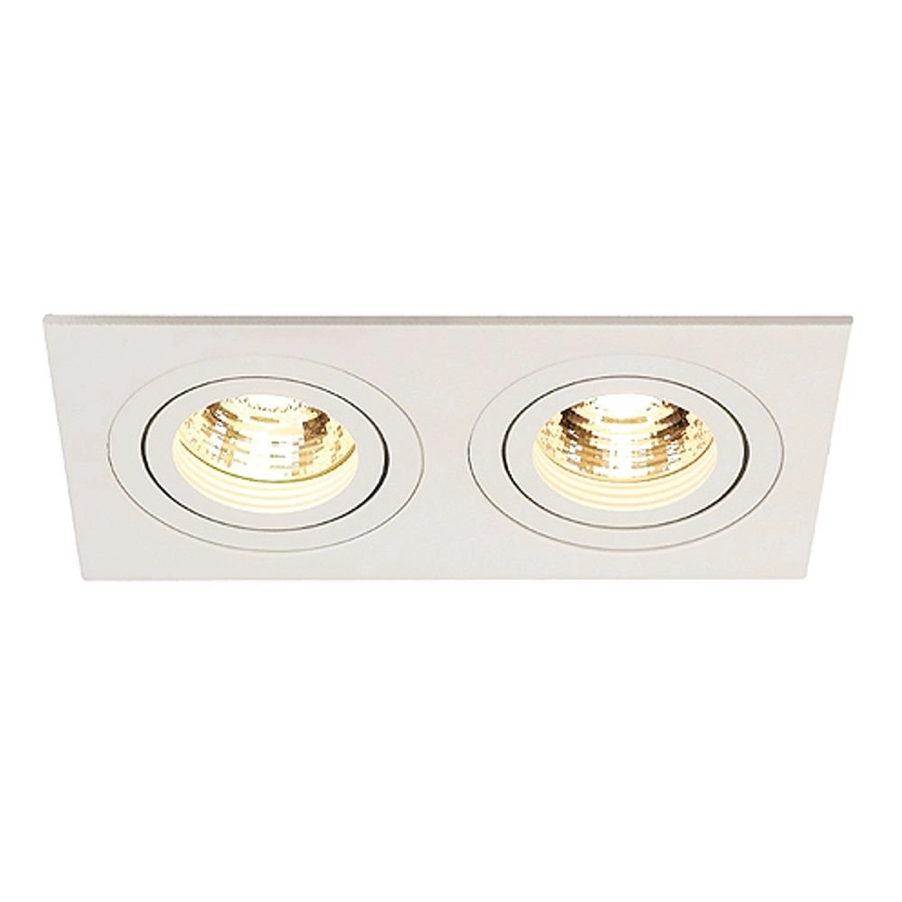 Inbouwspot New Tria GU10 2 Square 17cm wit Inbouwspot New Tria GU10 2 Square 17cm wit