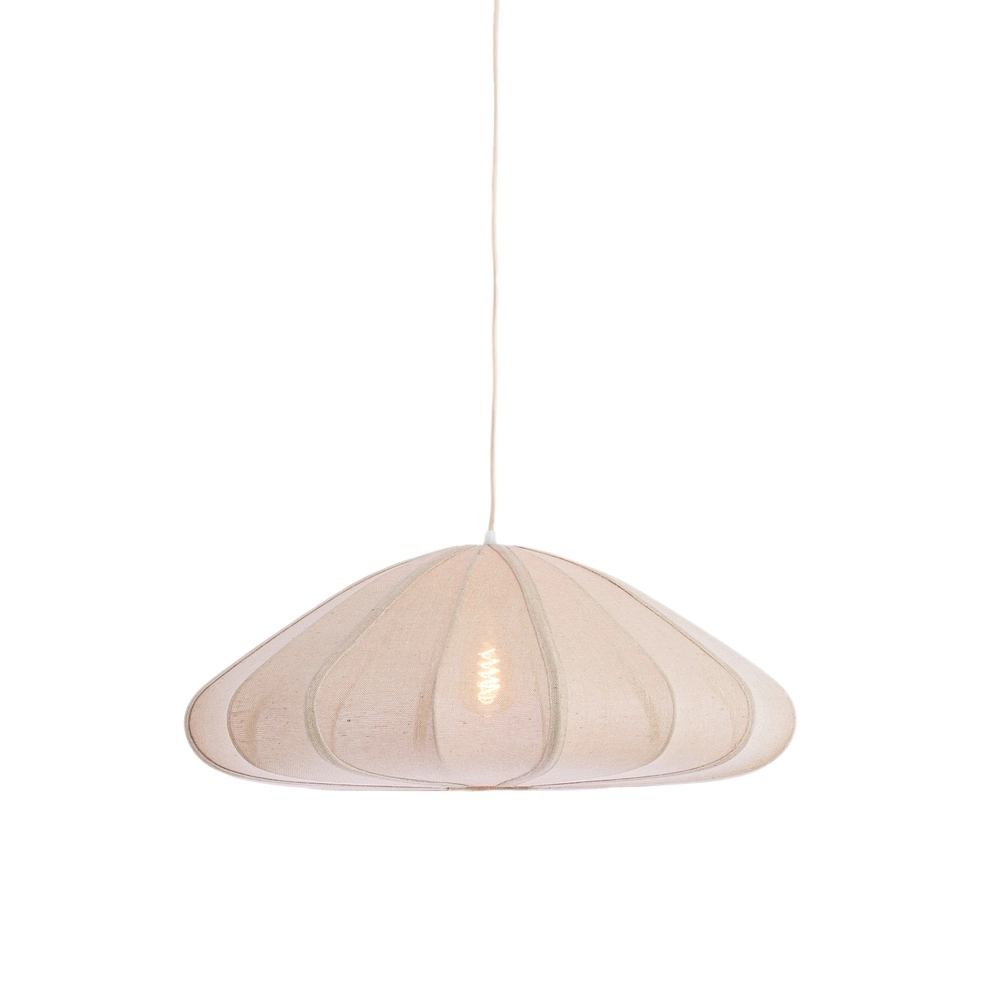 Stoffen hanglamp Cesano Ø 64cm - naturel Light & Living 8717807779290
