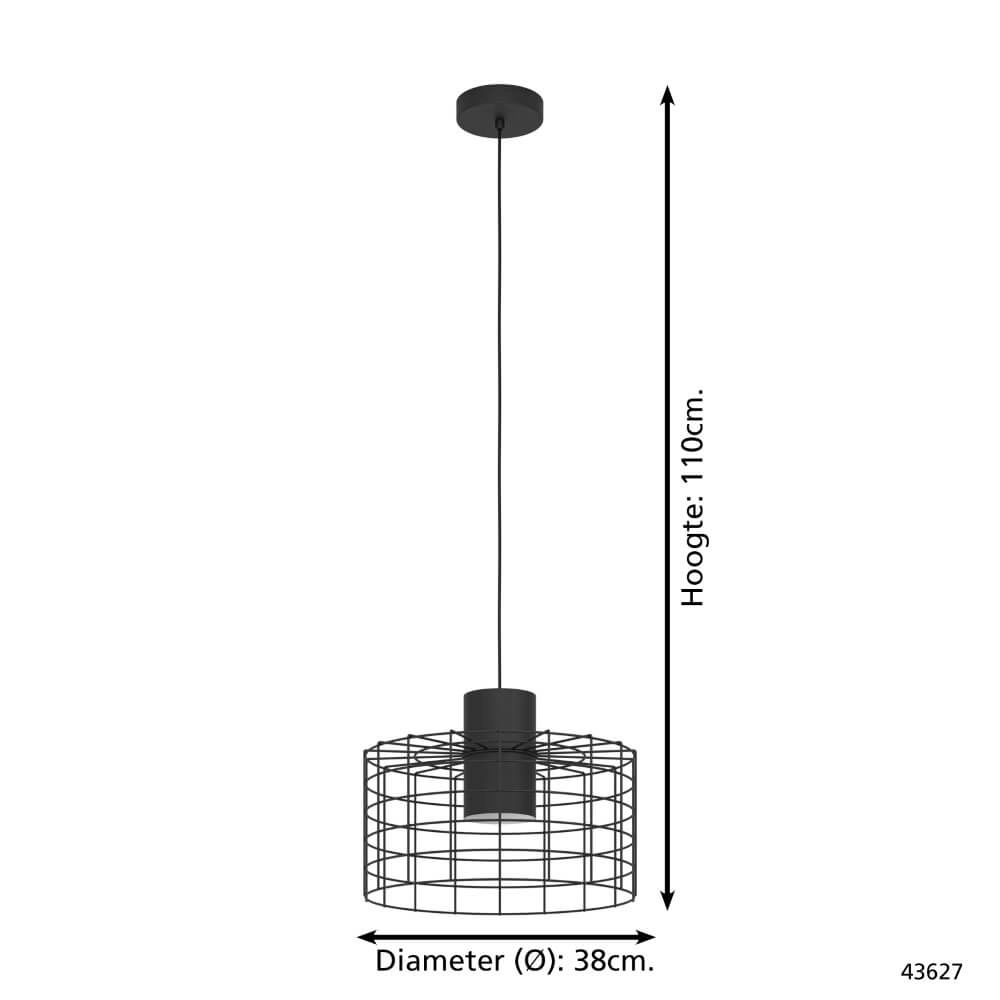 Draadlamp Milligan Ø 38cm Eglo 9002759436278