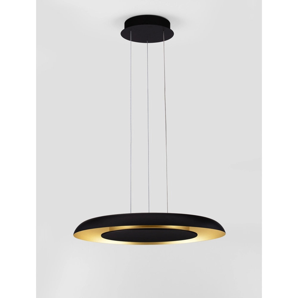 Moderne hanglamp Epos Ø 60cm zwart met goud
